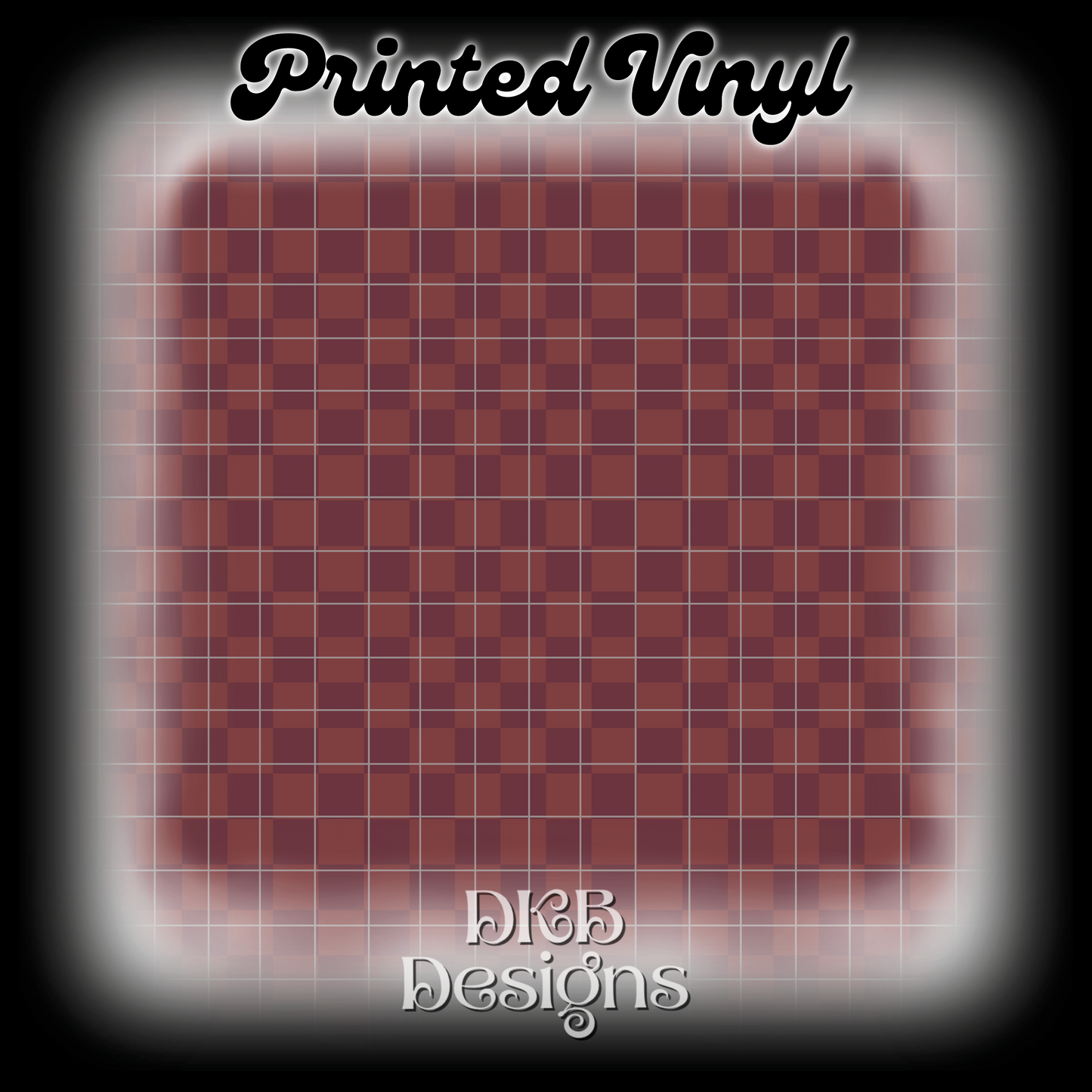 Designer brown checker Printed Vinyl
