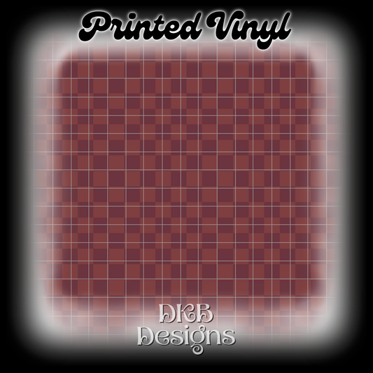 Designer brown checker Printed Vinyl