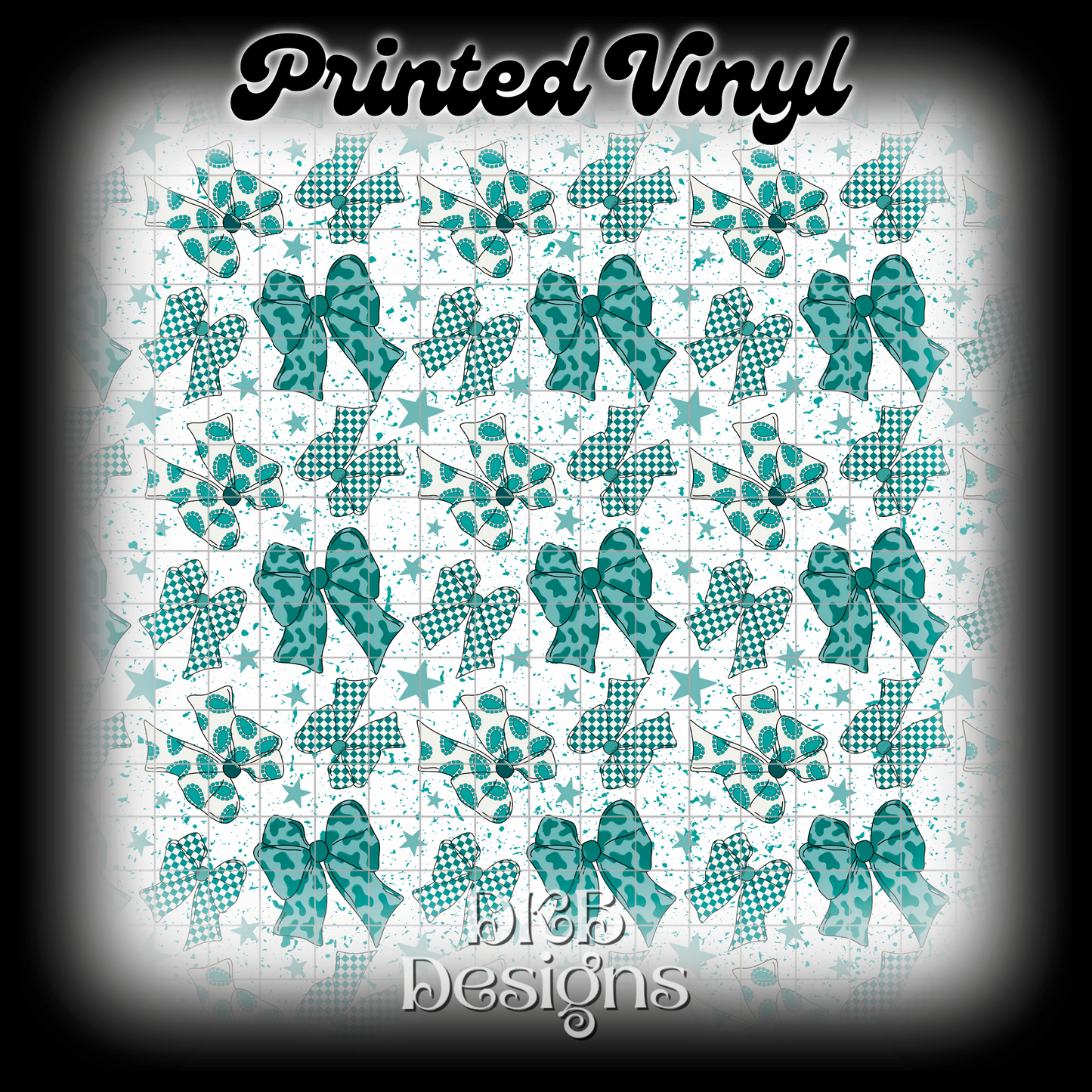 Western bows Printed Vinyl