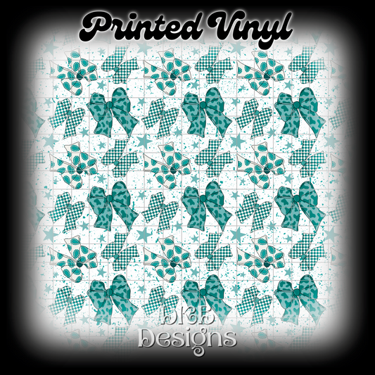 Western bows Printed Vinyl