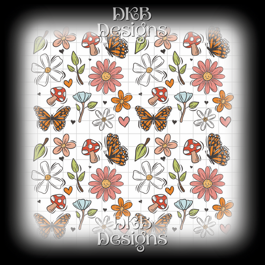 Spring 11” x 11” UV DTF sheet