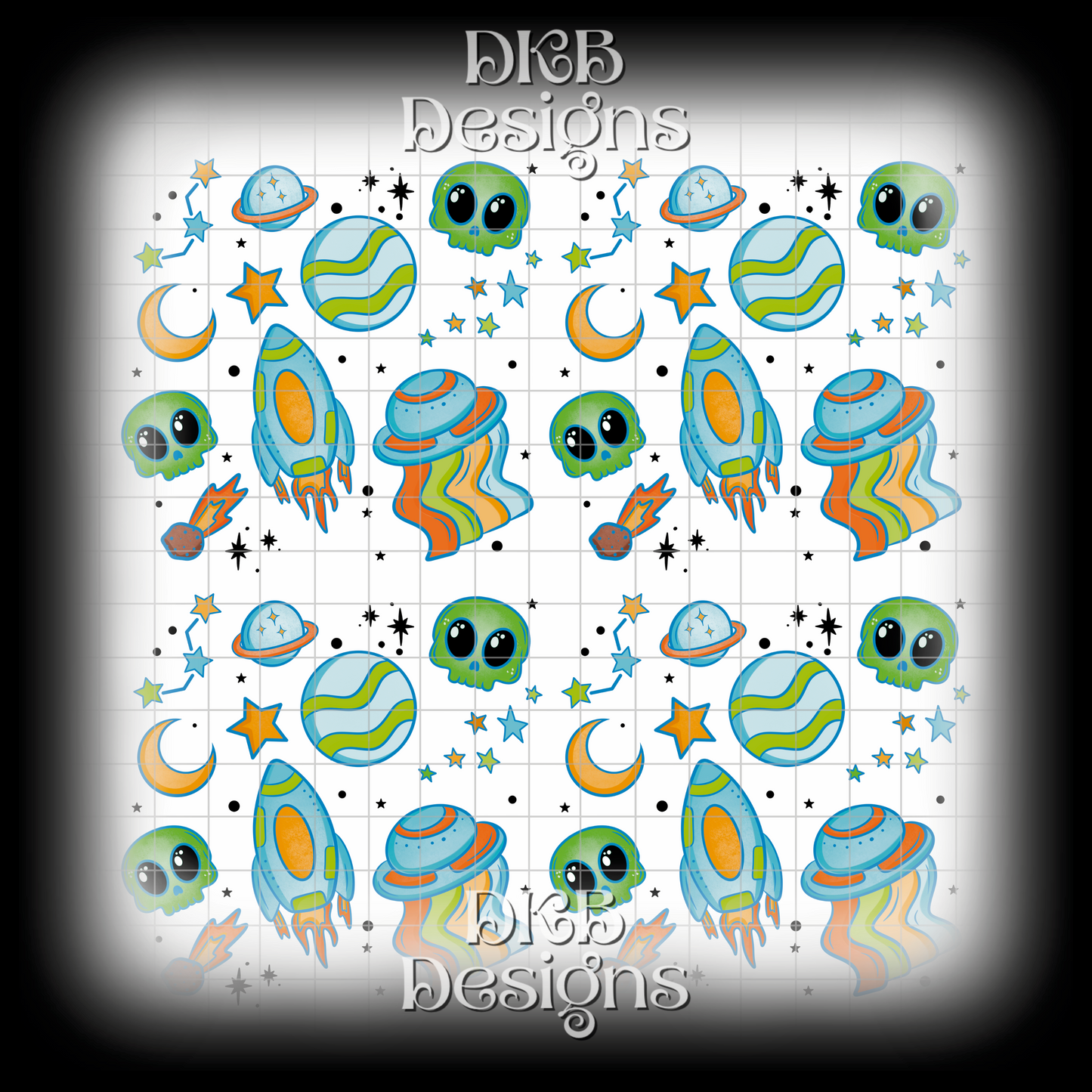 Space 11” x 11” UV DTF sheet