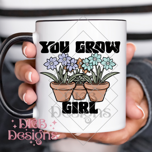 You grow girl faces UV DTF