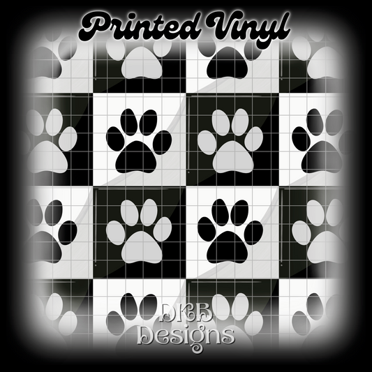Paw prints Printed Vinyl