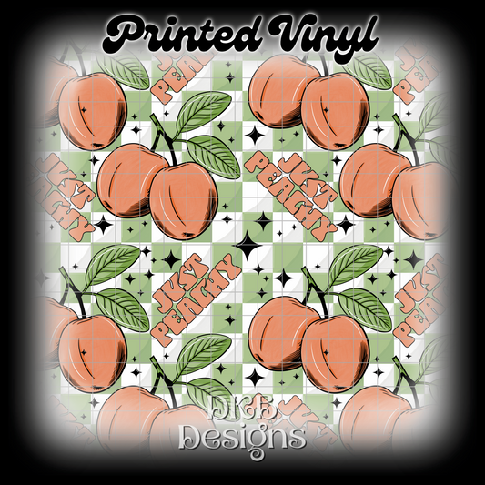 Just peachy Printed Vinyl