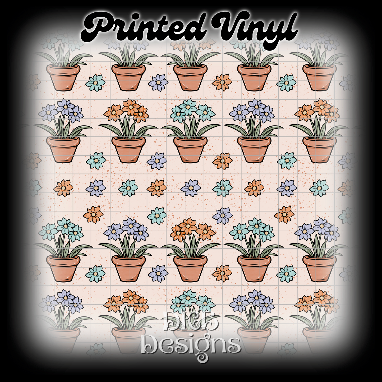 Floral Printed Vinyl