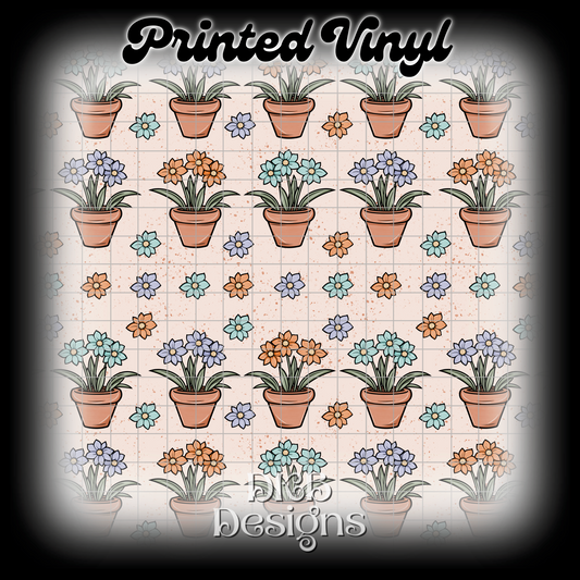 Floral Printed Vinyl