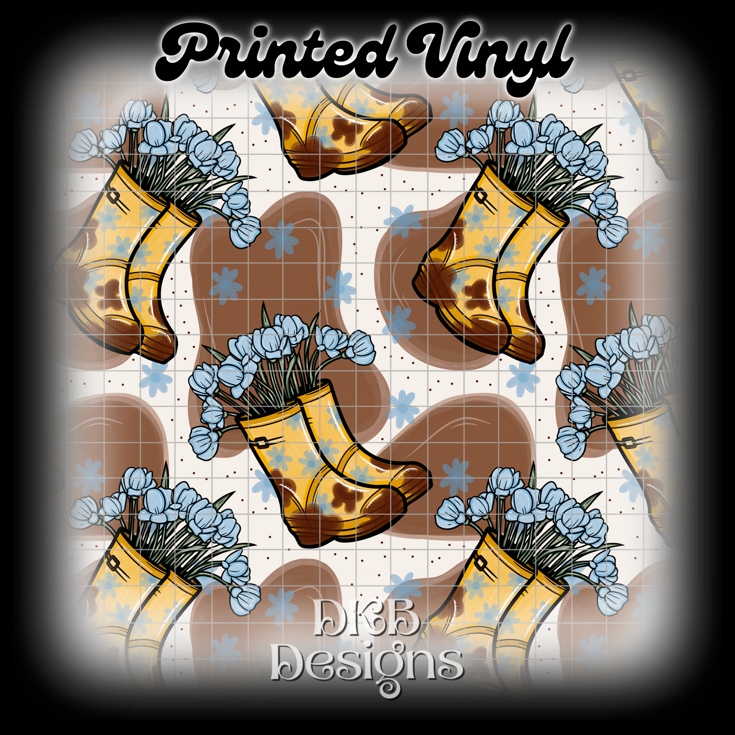 Muddy boots Printed Vinyl