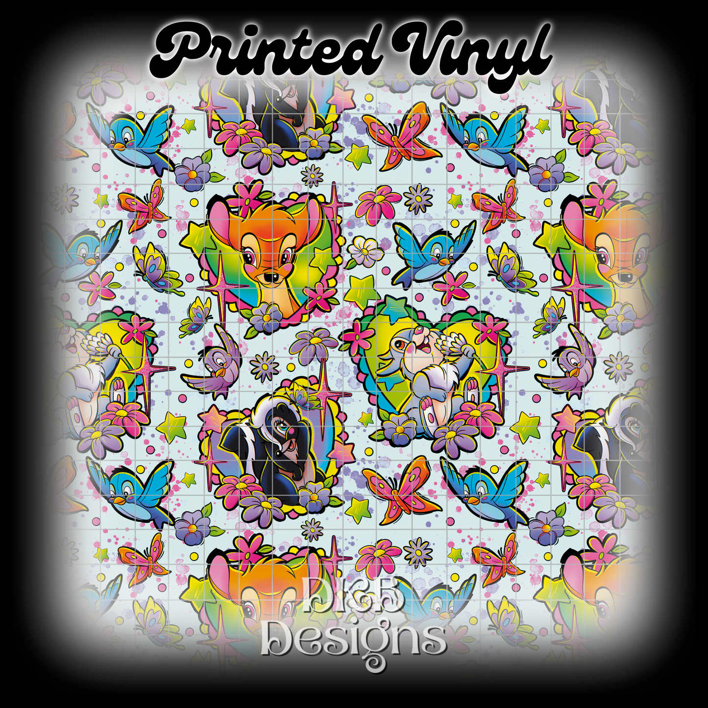 Spring deer Printed Vinyl