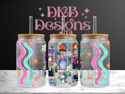 Studio G Stamp 16oz glass can UV DTF