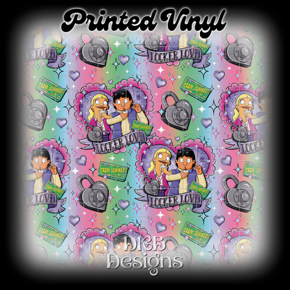 Locker love Printed Vinyl