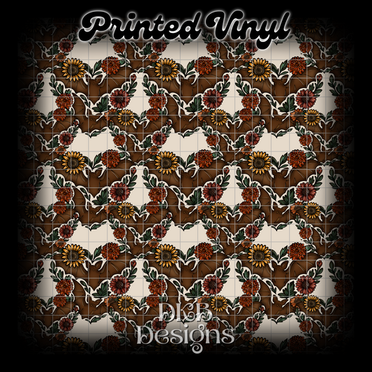 Fall bats Printed Vinyl
