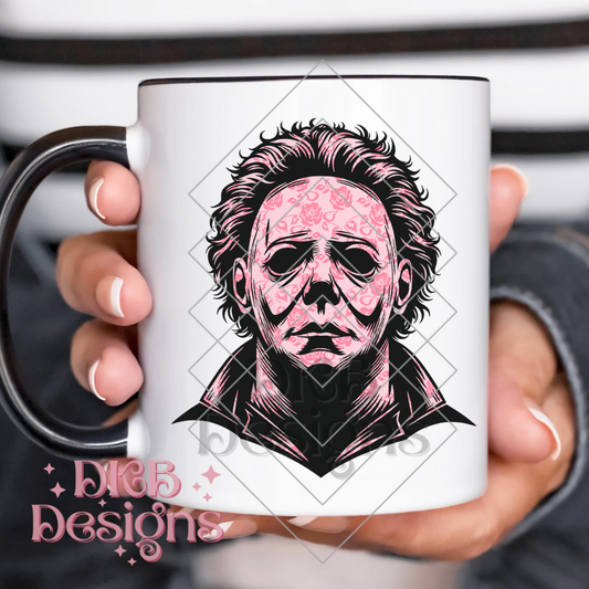 Pink lace horror m UV DTF