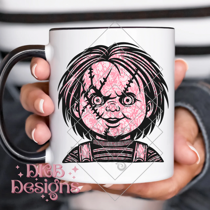 Pink lace horror C UV DTF