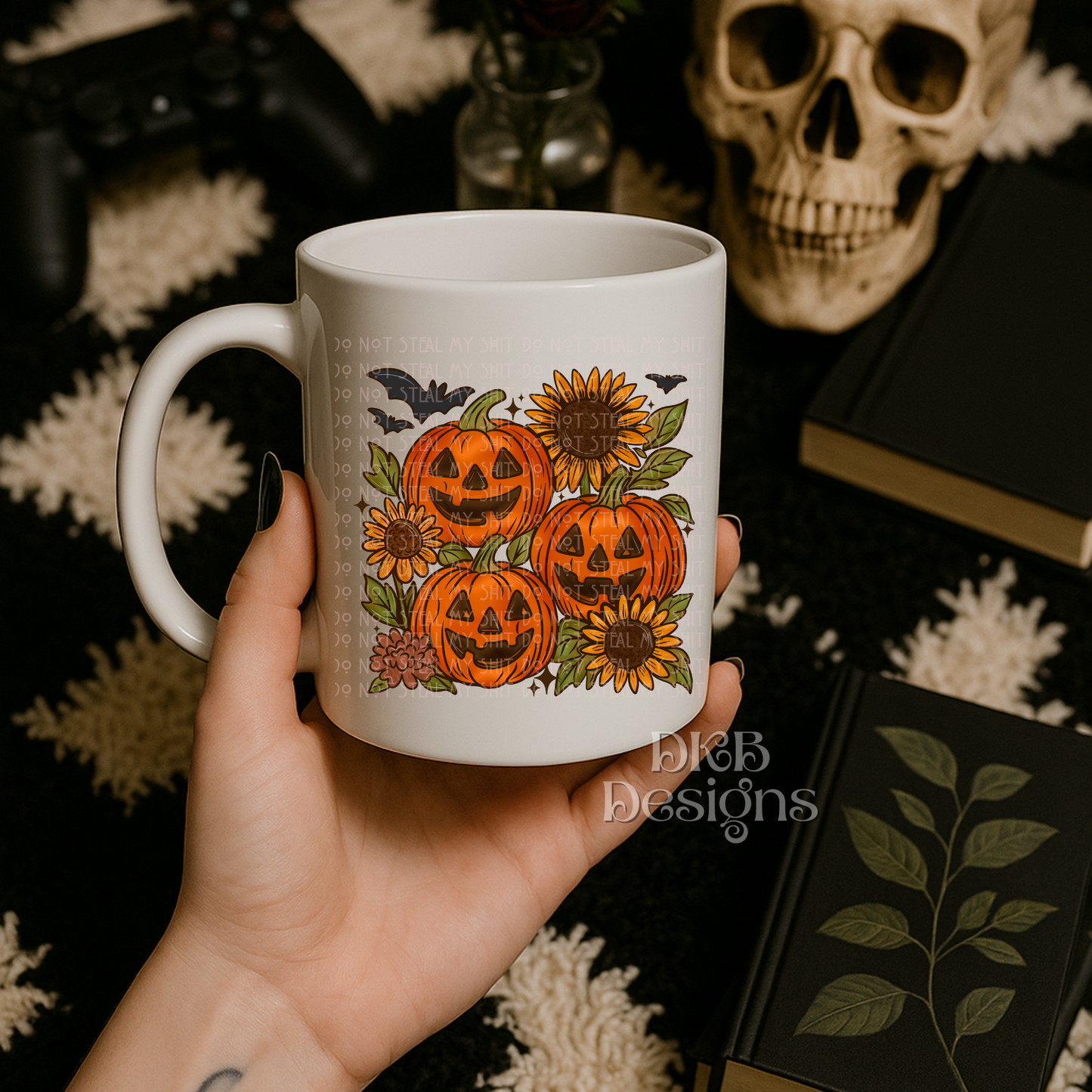 Pumpkins and sunflowers UV DTF