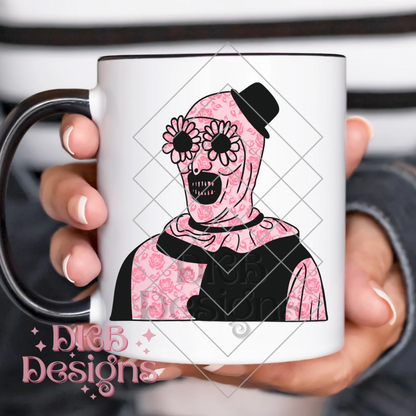 Pink lace horror A UV DTF