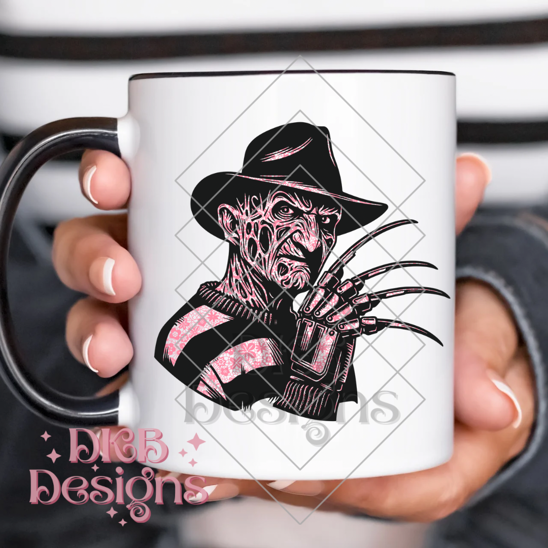 Pink lace horror F UV DTF