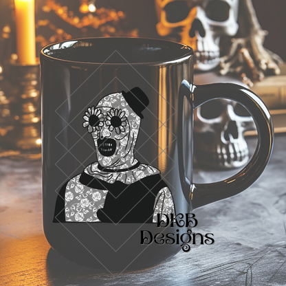 White lace horror A UV DTF