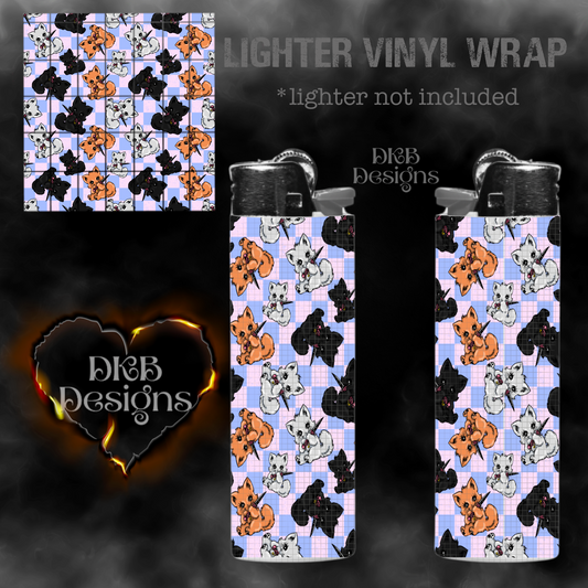 Stabby Kitty Lighter vinyl wrap