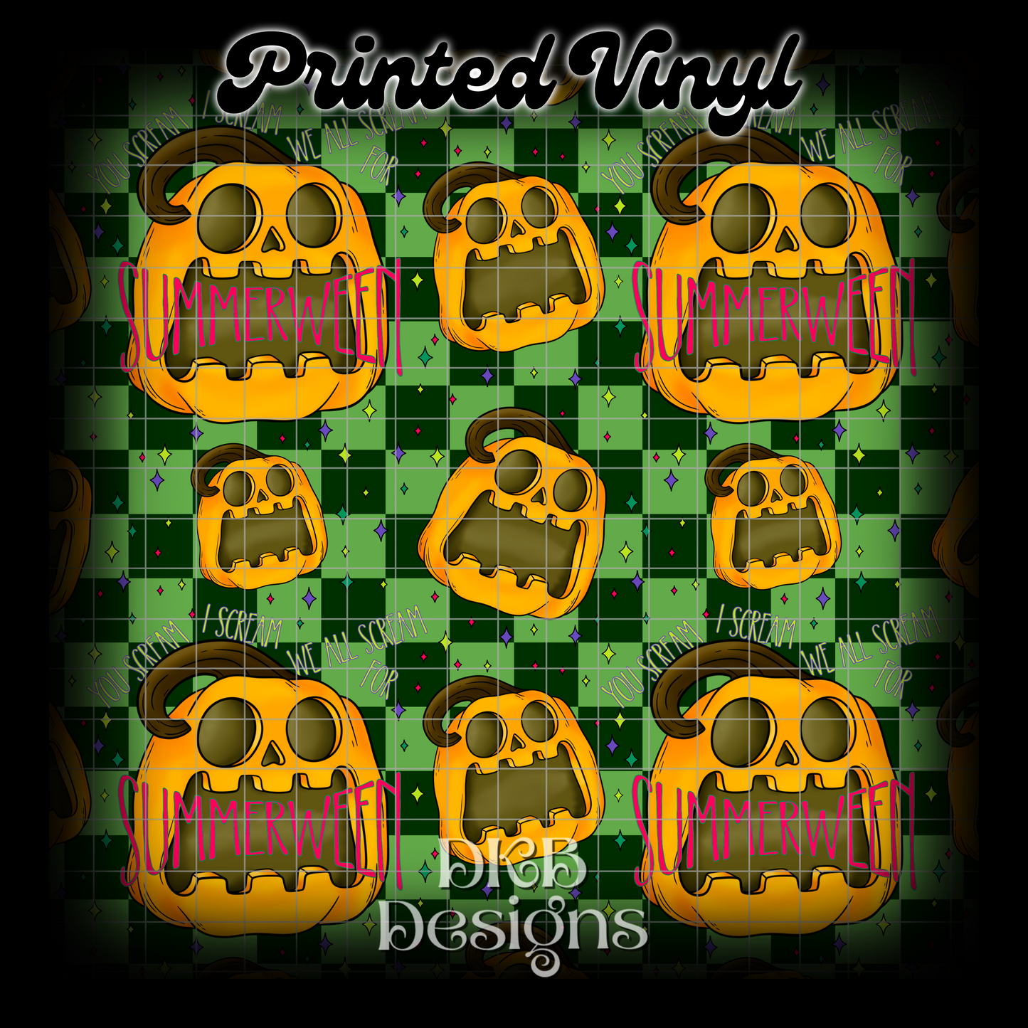 You scream Printed Vinyl