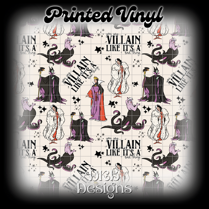 Villian Printed Vinyl