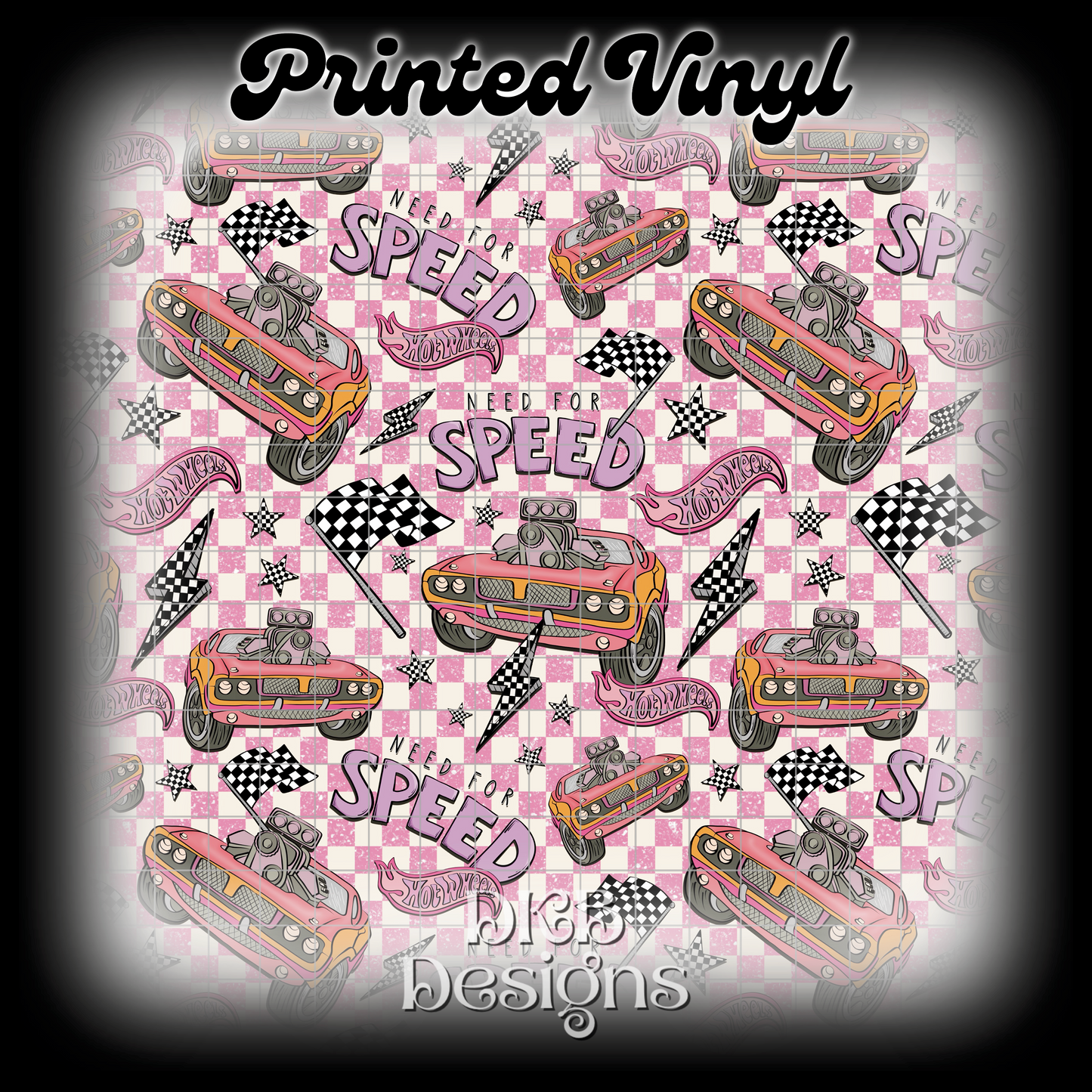 Need for speed pink Printed Vinyl