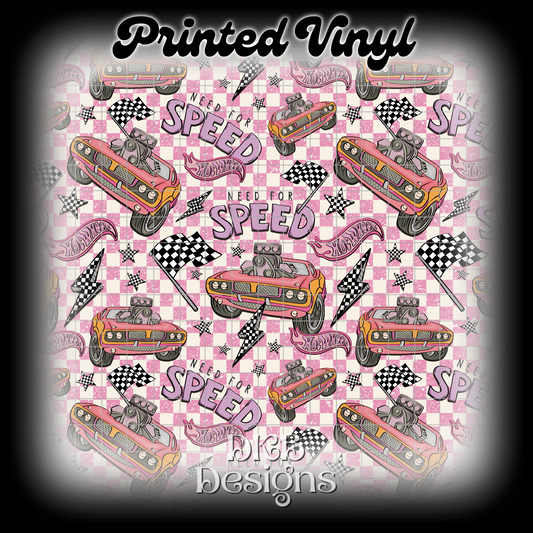 Need for speed pink Printed Vinyl