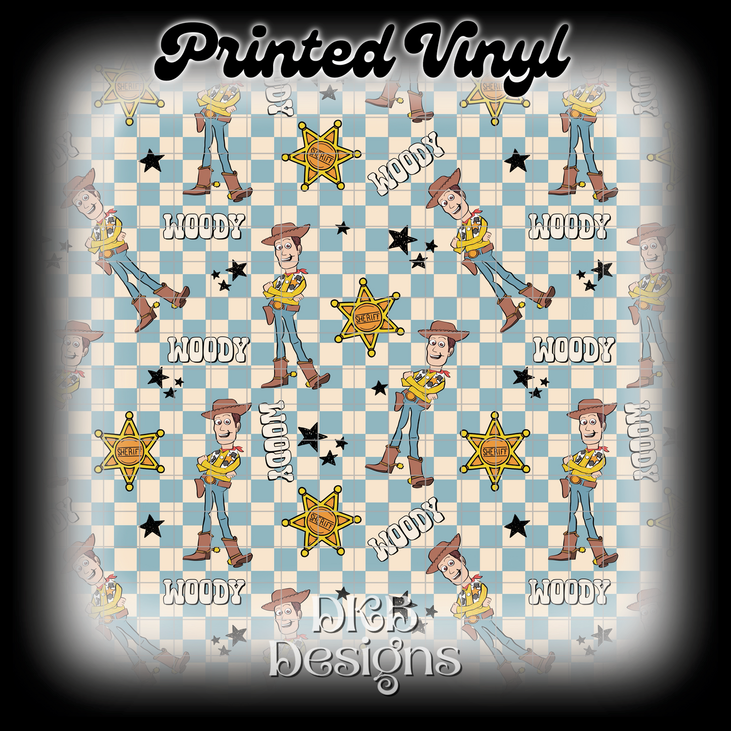 Cowboy Printed Vinyl