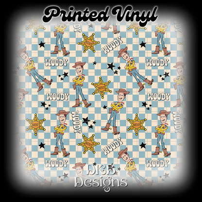 Cowboy Printed Vinyl