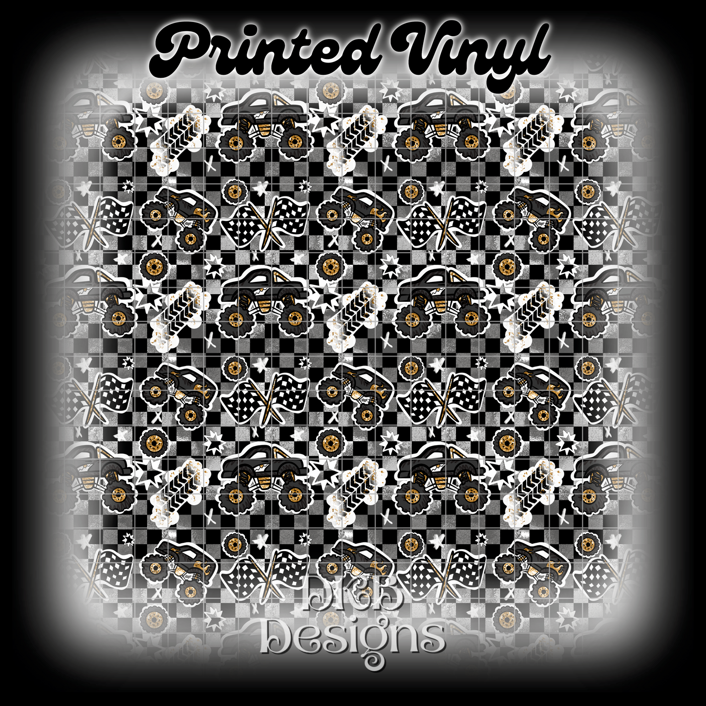 Monster trucks Printed Vinyl