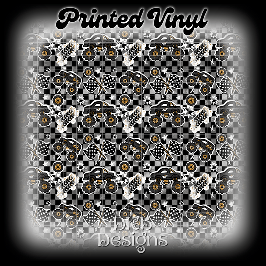 Monster trucks Printed Vinyl