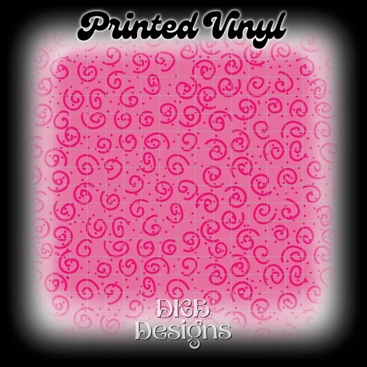 Pink swirl Printed Vinyl