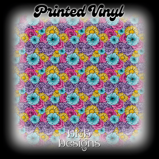 Spring floral Printed Vinyl