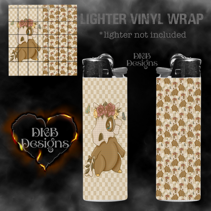 Butterfly bone lighter vinyl wrap