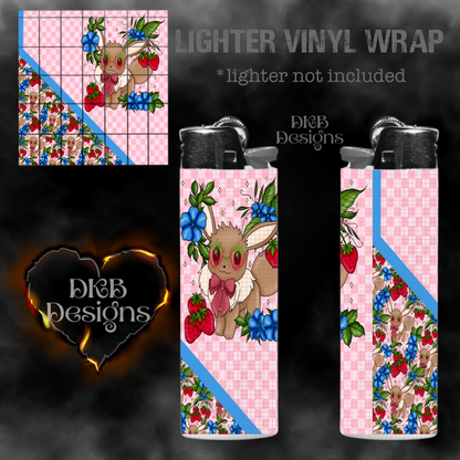 Strawberry cottagemon lighter vinyl wrap