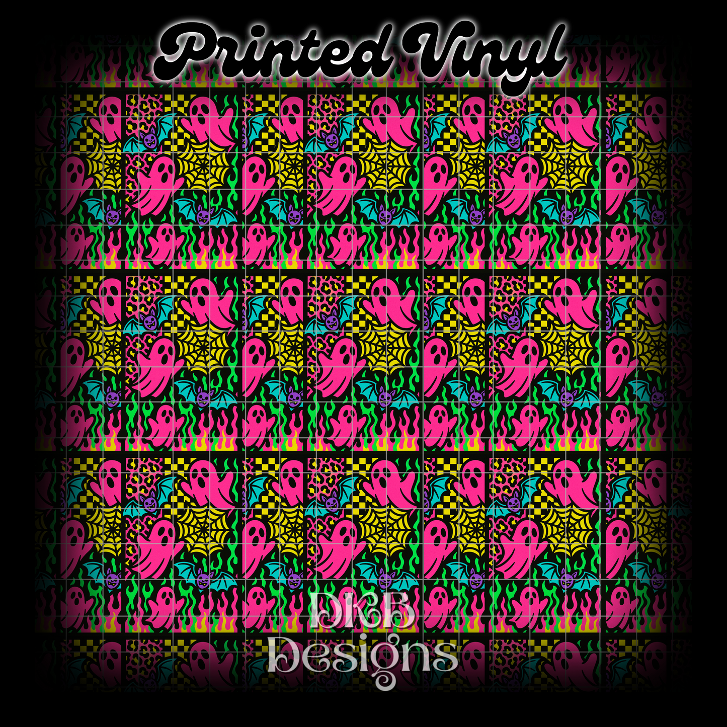Neon grunge spooky Printed Vinyl