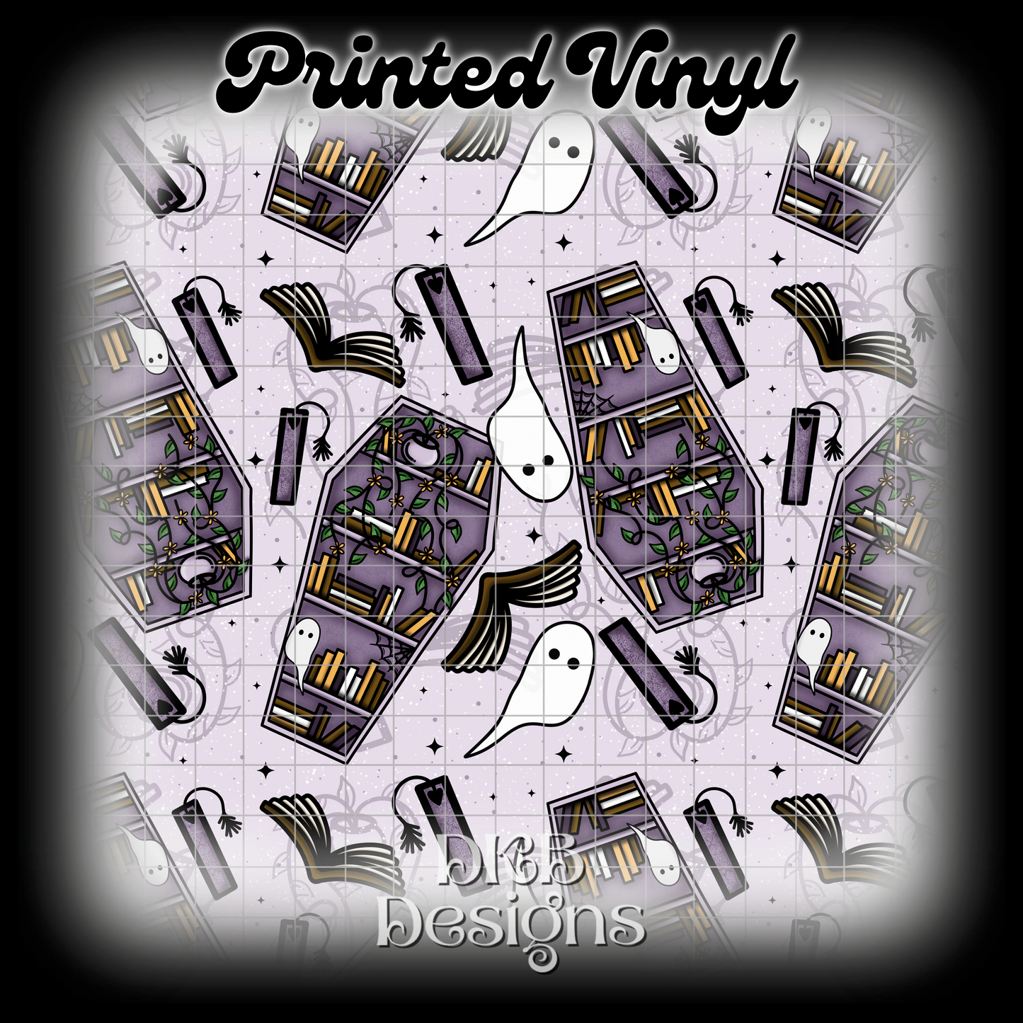 Coffin bookshelf Printed Vinyl