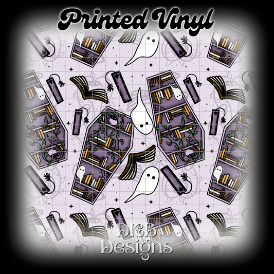 Coffin bookshelf Printed Vinyl