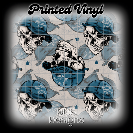 Over thinking cap Printed Vinyl