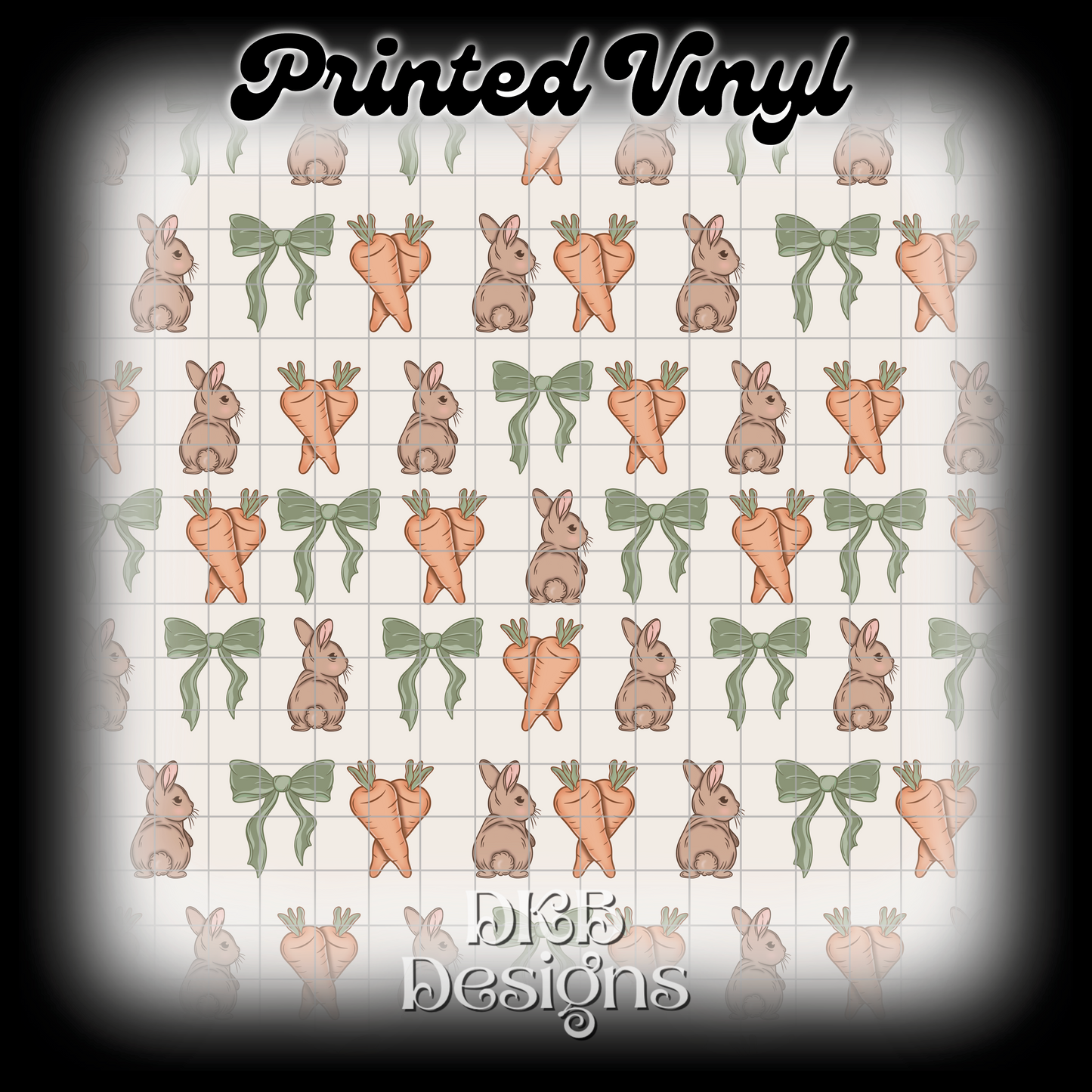 Bunny collage Printed Vinyl