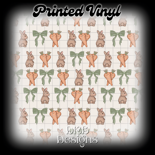 Bunny collage Printed Vinyl