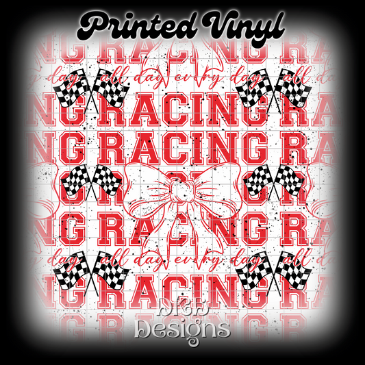 Red racing Printed Vinyl