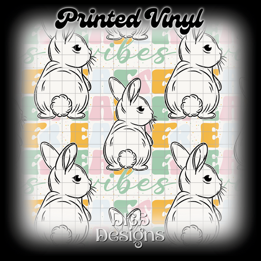 Pastel Easter vibes Printed Vinyl