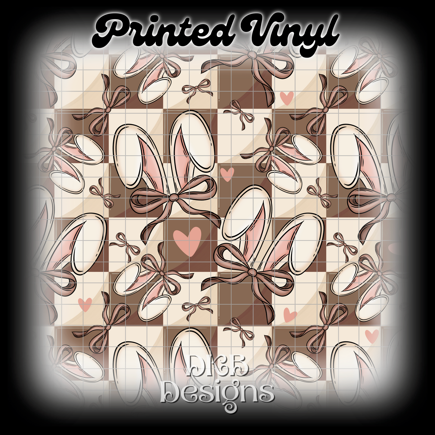 Bunny ears Printed Vinyl