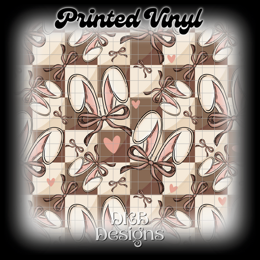 Bunny ears Printed Vinyl