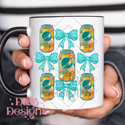 Diet pep soda UV DTF