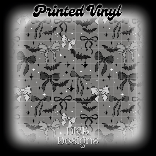Bats and bows Printed Vinyl