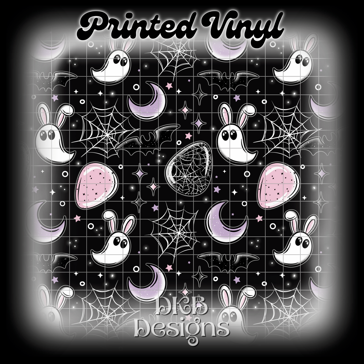 Ghost bunnie Printed Vinyl