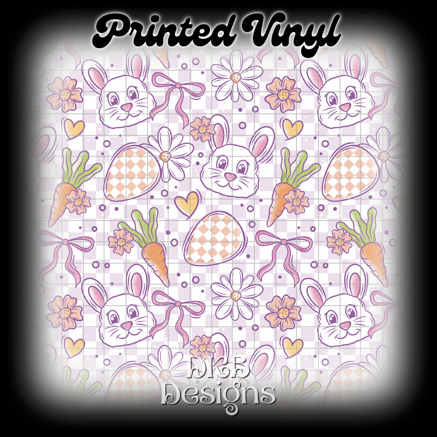 Pastel bunny Printed Vinyl