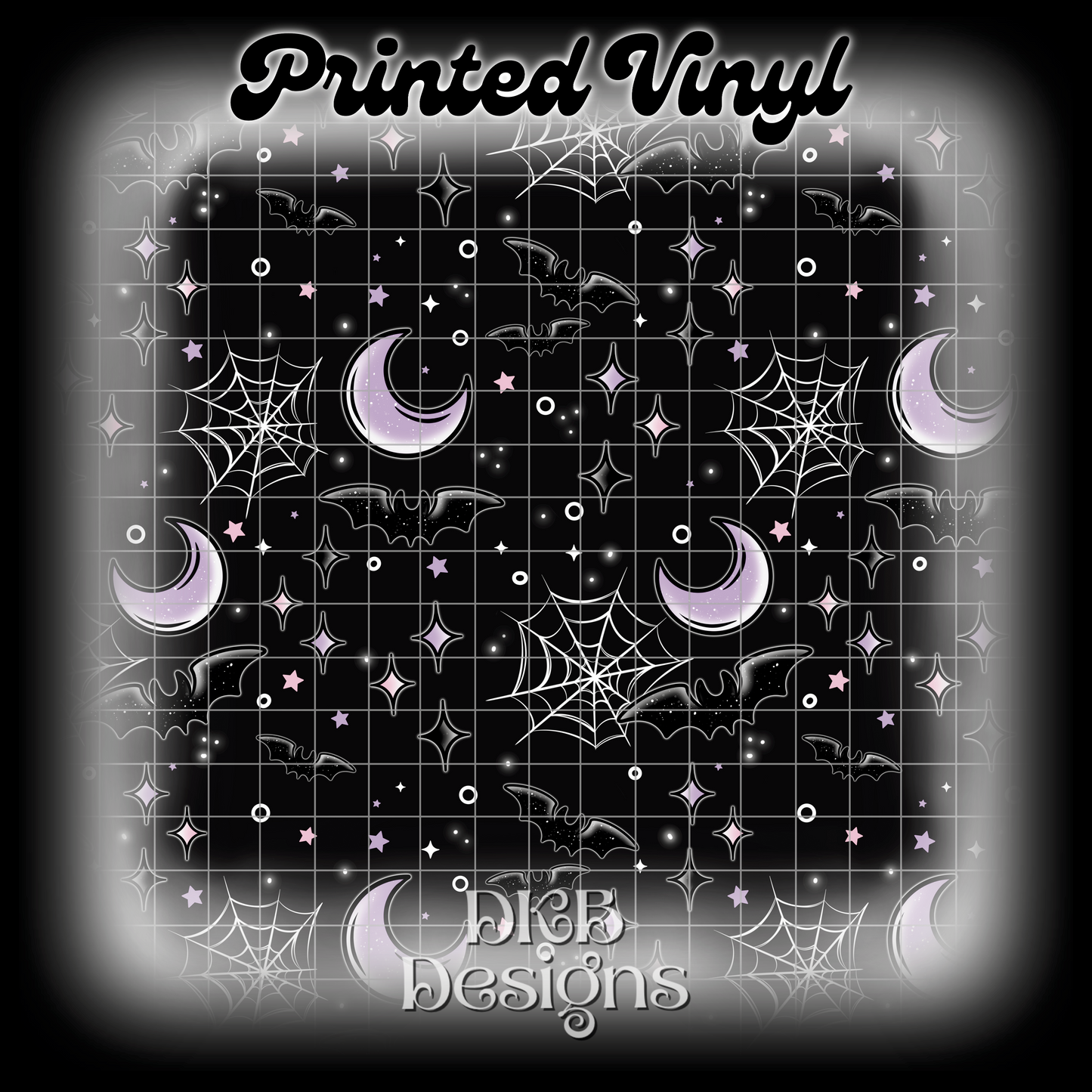 Bat moon Printed Vinyl